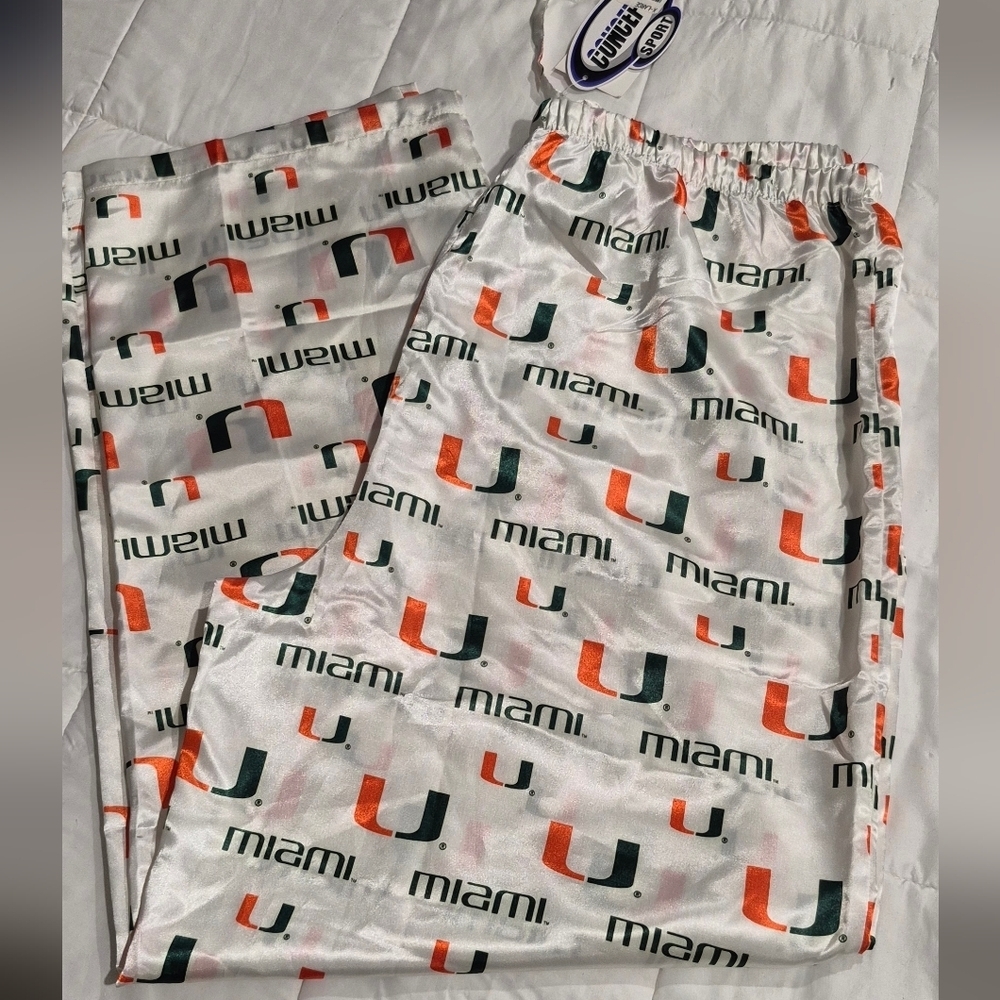 Miami Women's Pajama Pants - White, Green, Orange